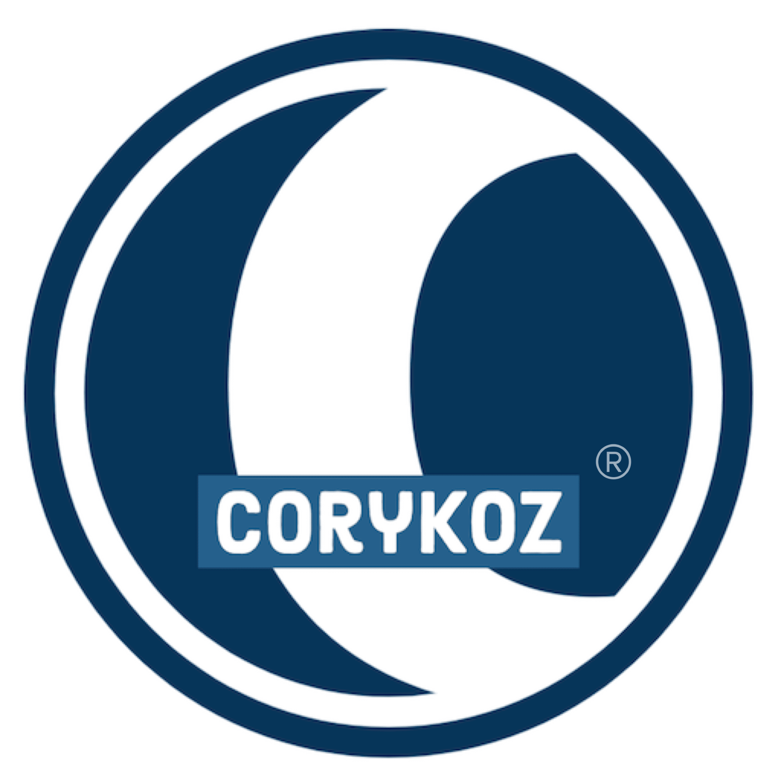 Stylized “corykoz®” iconography representing my Brand. One variant of several. corykoz mark ® 2022-2023; other elements © 2022-2023 @corykoz.com/owner.